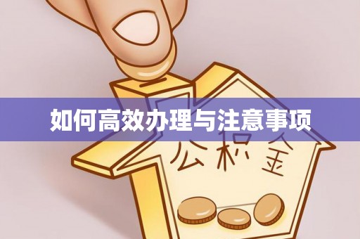 绍兴如何高效办理与注意事项