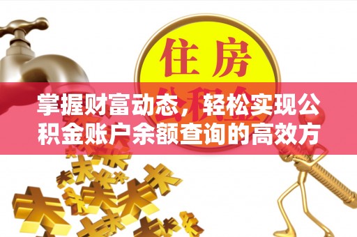 绍兴掌握财富动态，轻松实现公积金账户余额查询的高效方法