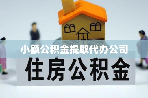 绍兴小额公积金提取代办公司