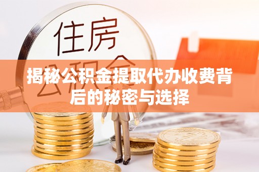 绍兴揭秘公积金提取代办收费背后的秘密与选择