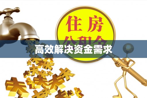 绍兴高效解决资金需求
