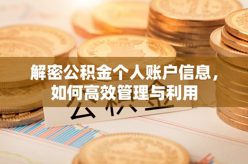 绍兴解密公积金个人账户信息，如何高效管理与利用