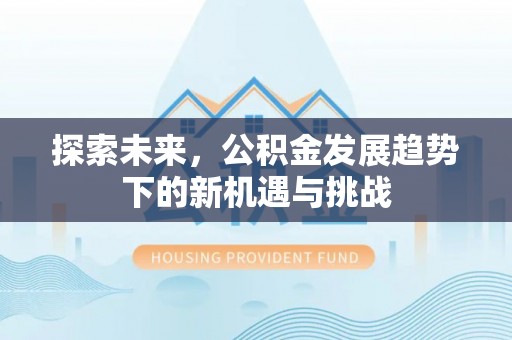 绍兴探索未来，公积金发展趋势下的新机遇与挑战