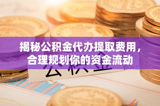 绍兴揭秘公积金代办提取费用，合理规划你的资金流动