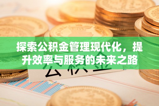 绍兴探索公积金管理现代化，提升效率与服务的未来之路